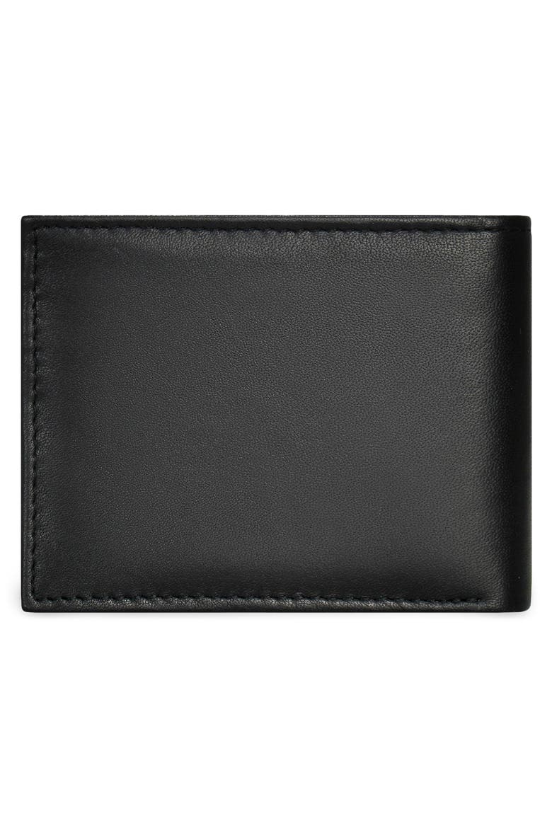 Classic ID Flap Leather Bifold Wallet, Alternate, color, BLACK