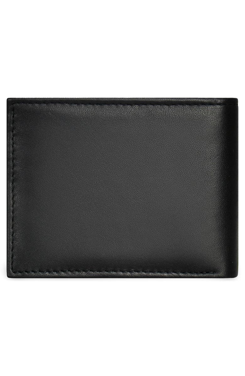 CHAMPS Classic ID Flap Leather Bifold Wallet, Alternate, color, Black