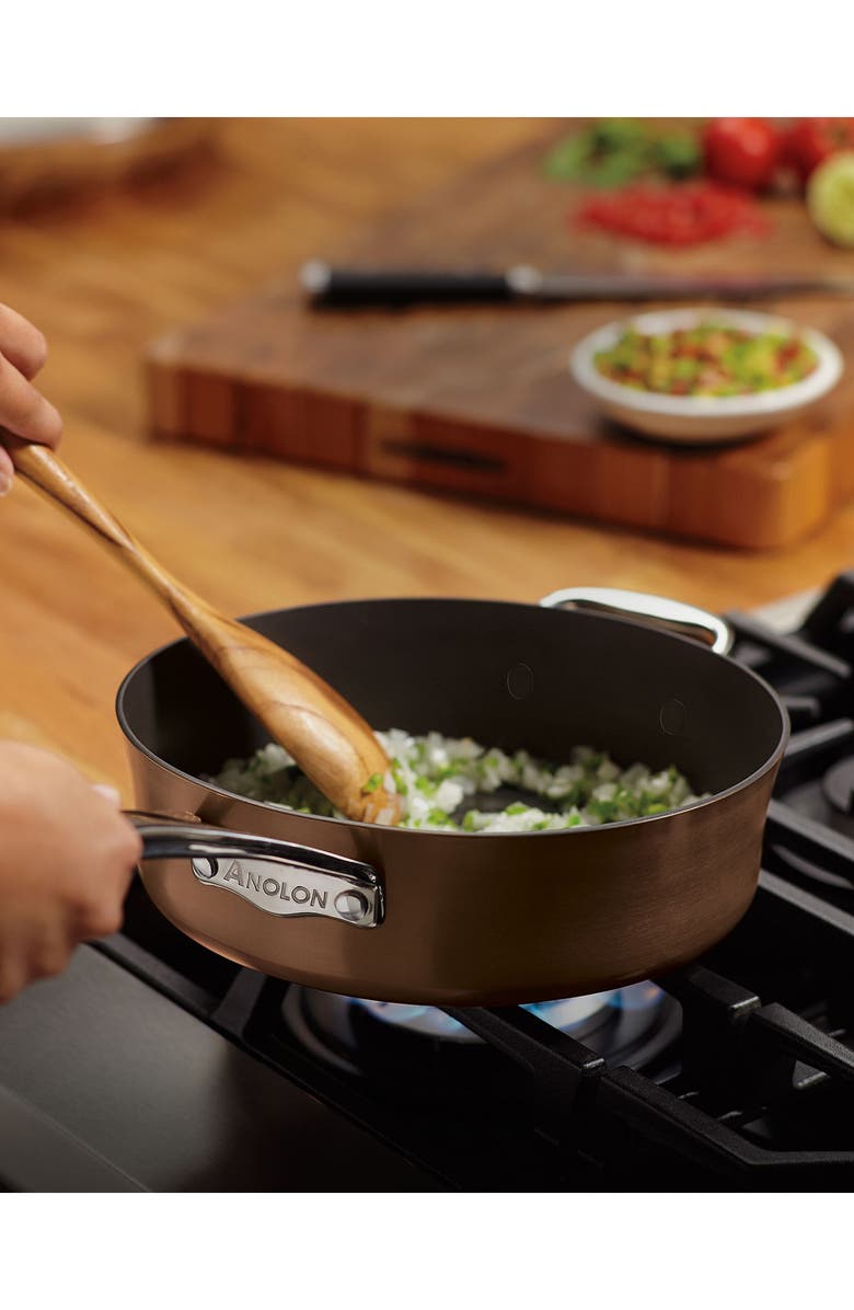 ANOLON Two-Piece Nonstick Skillet Set, Alternate, color, Sable