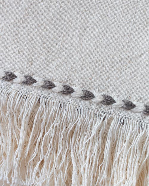 Kd Weave Braid Detail Napkin In Gray