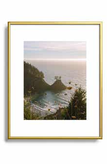 Deny Designs 'Golden Coast' by J. Freemond Visuals Framed Wall Art