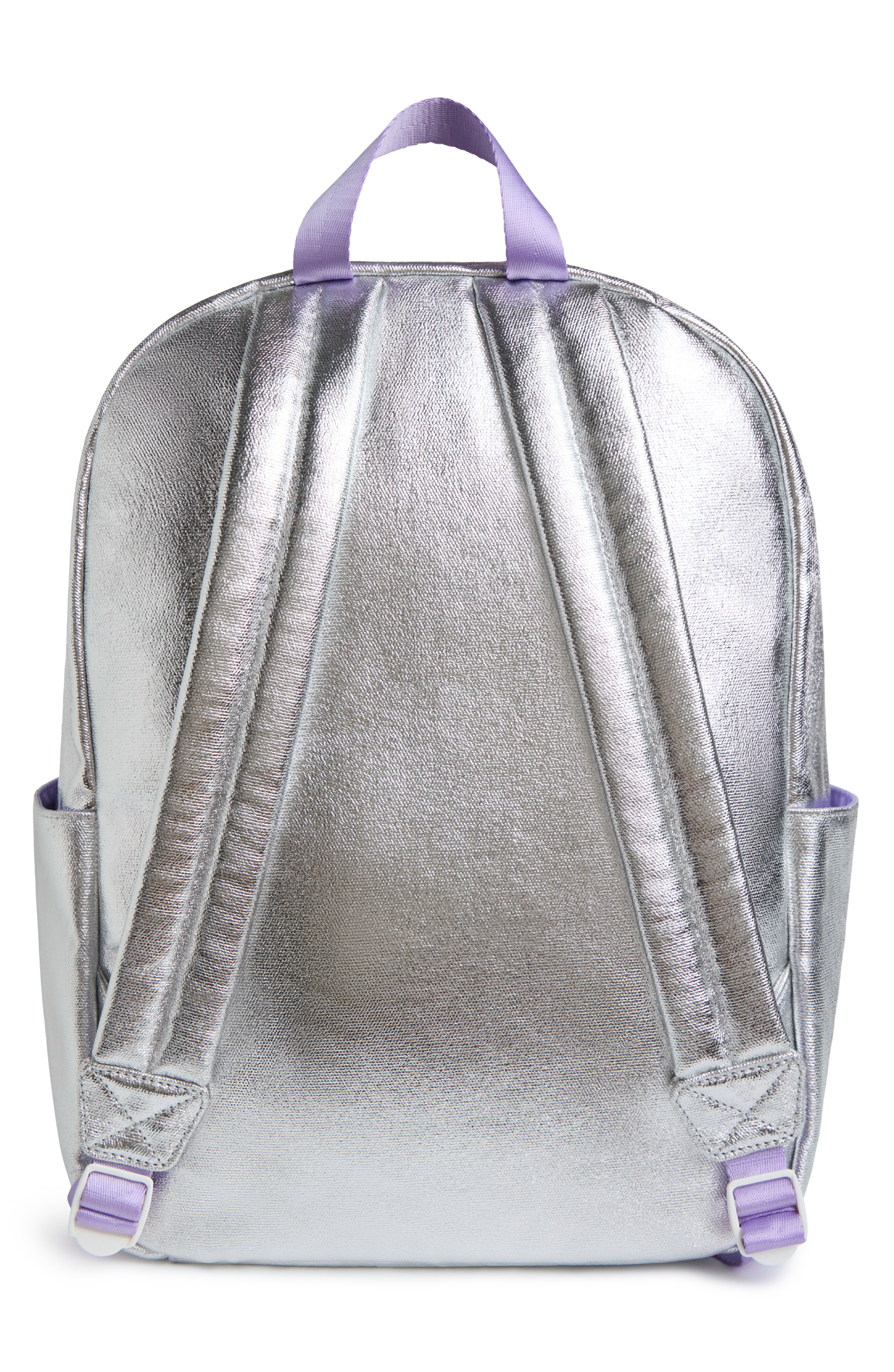 Kids' Metallic Canvas Backpack, Alternate, color, Metallic Multi