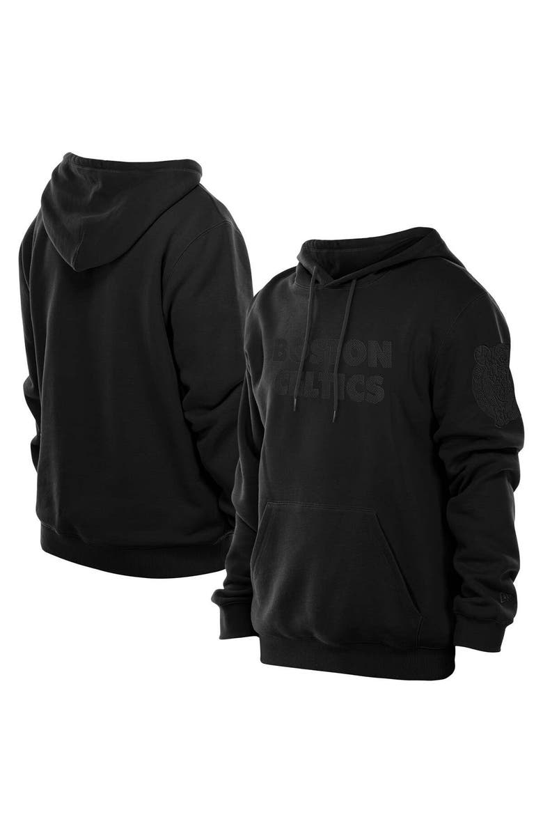 New Era Men's New Era Black Boston Celtics Tonal Premium Pullover Hoodie, Alternate, color, Black