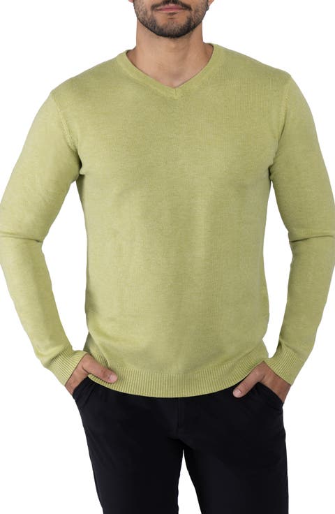 V-Neck Rib Knit Sweater