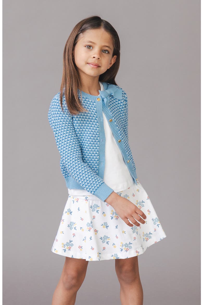 Kids' Organic Printed Knit Skort, Alternate, color, Sunlit Multi Floral