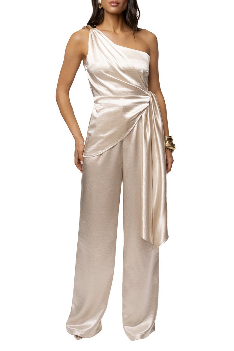 Thea Satin Pants, Alternate, color, Ivory