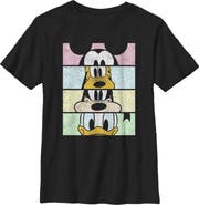 Mickey & Friends Boys' Cropped Portraits Crop Short Sleeve Graphic T-Shirt