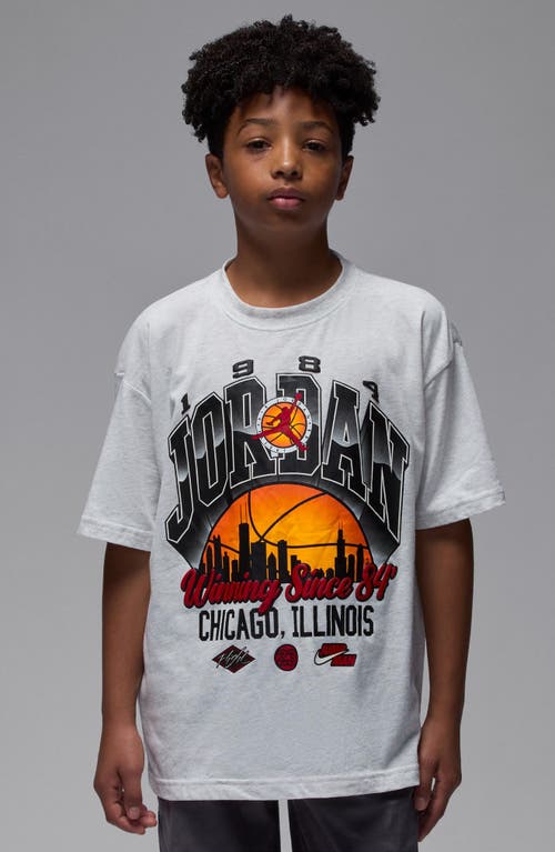 Jordan Boys Skyline Wins T-shirt In Gray