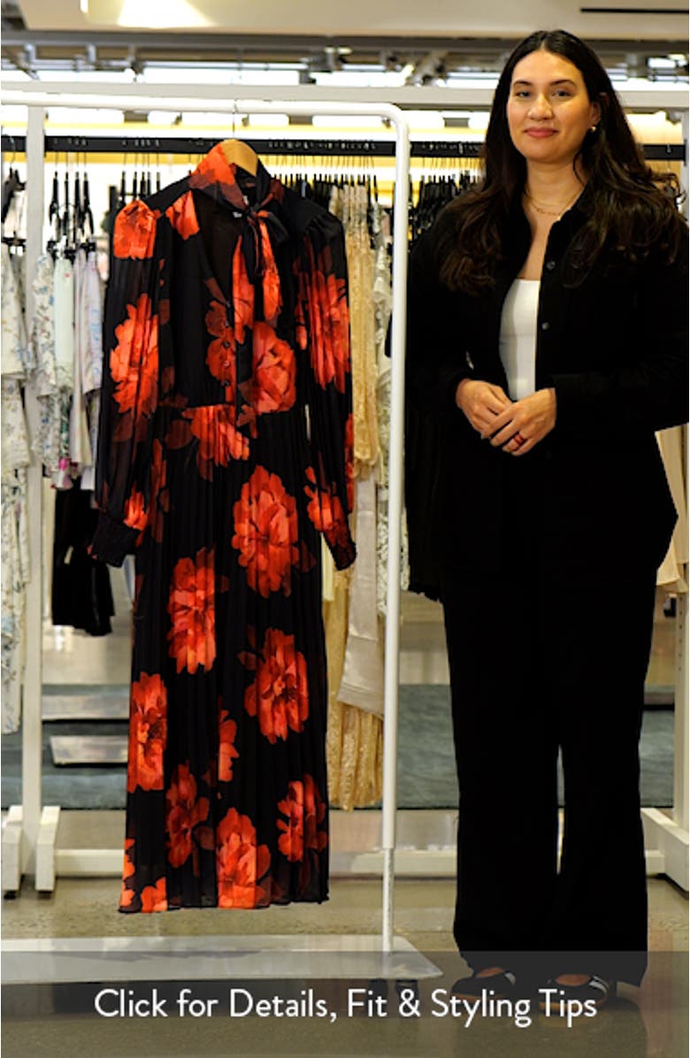 Scarlet Melody Floral Long Sleeve Maxi Dress, sales video thumbnail