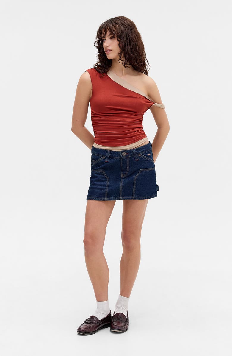 BDG Urban Outfitters Carpenter Denim Miniskirt, Alternate, color, Rinse