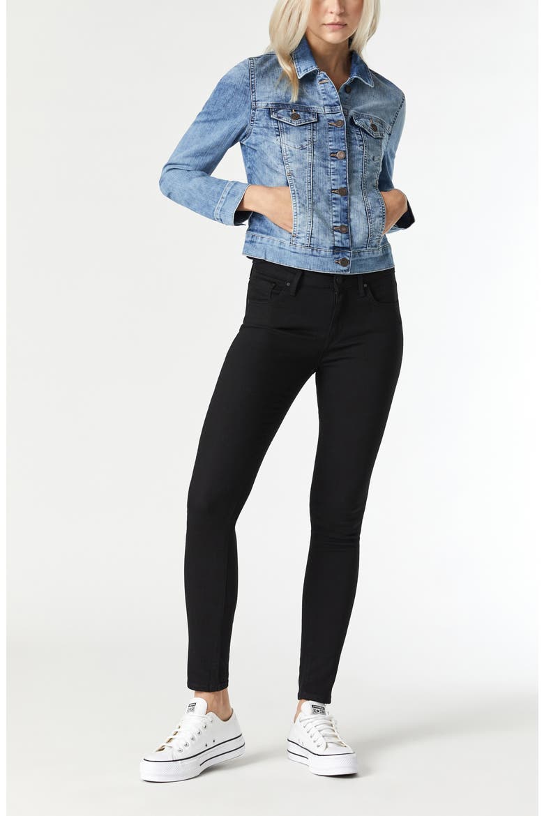 Samantha Denim Trucker Jacket, Alternate, color, BLEACH RANDOM NOLITA