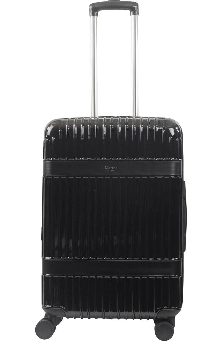 MARTHA STEWART The Bedford 26" Hardside Spinner, Alternate, color, Black