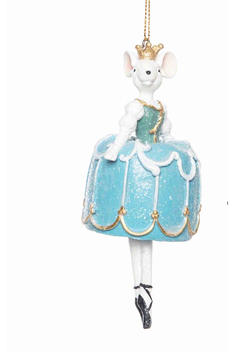 Mice Ballerinas Ornaments Set of 2, Alternate, color, Blue