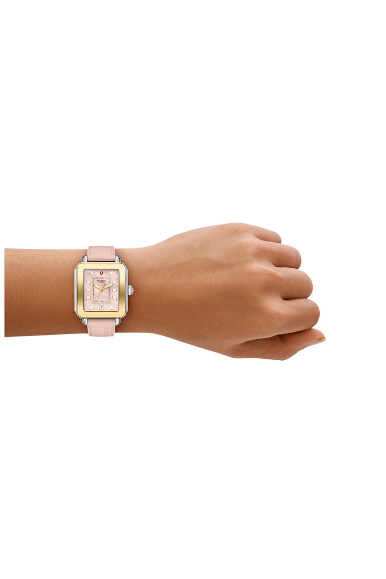 Deco Sport Silicone Strap Watch, 34mm x 36mm, Alternate, color, PINK