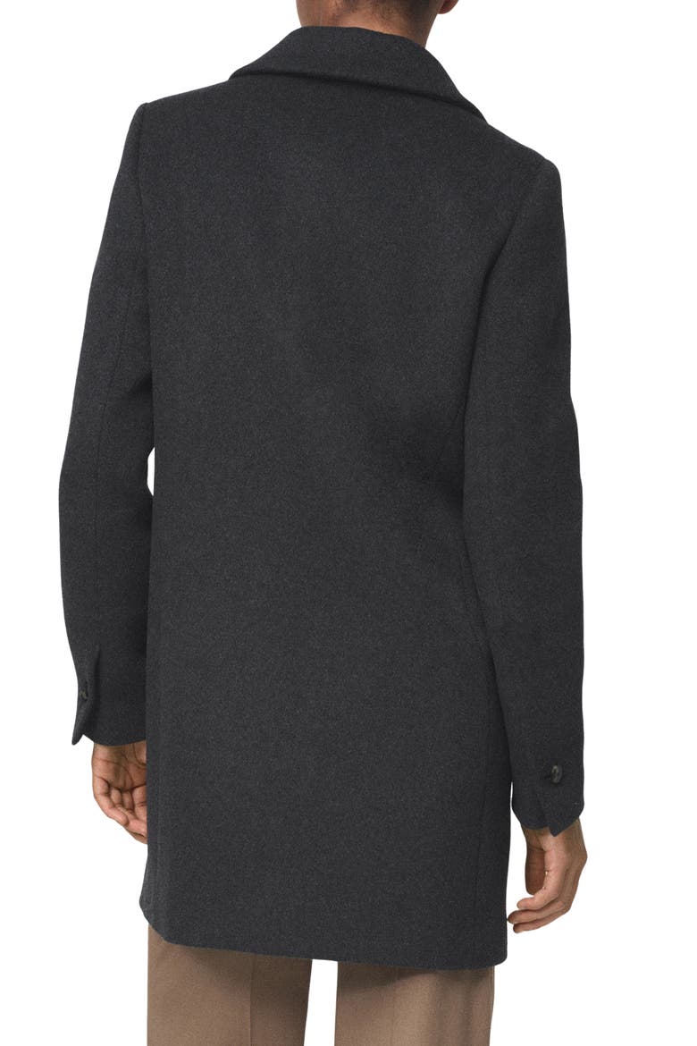 Double Breasted Coat, Alternate, color, GREY