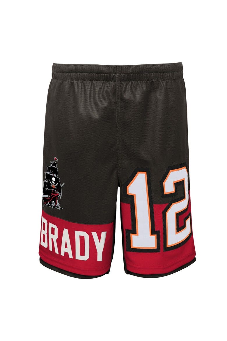 Youth Tom Brady Black Tampa Bay Buccaneers Name & Number Player Shorts, Alternate, color, Black