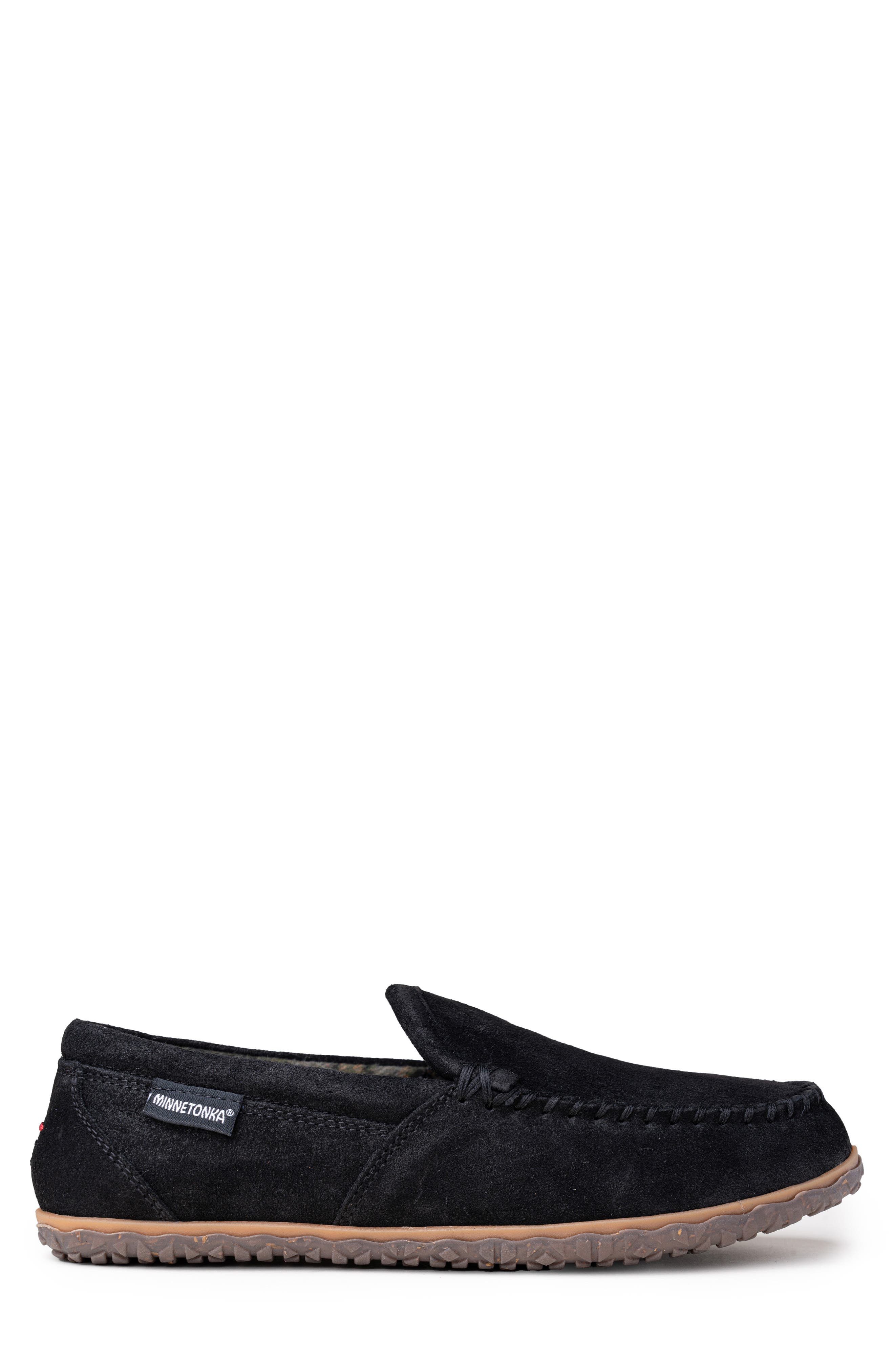 Minnetonka Tilden Slipper, Alternate, color, Black Ruff