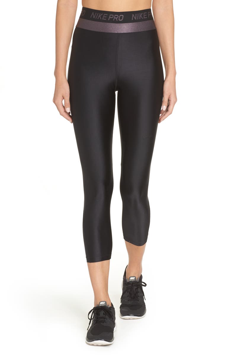 Nike Pro HyperCool Crop Leggings, Main, color, 