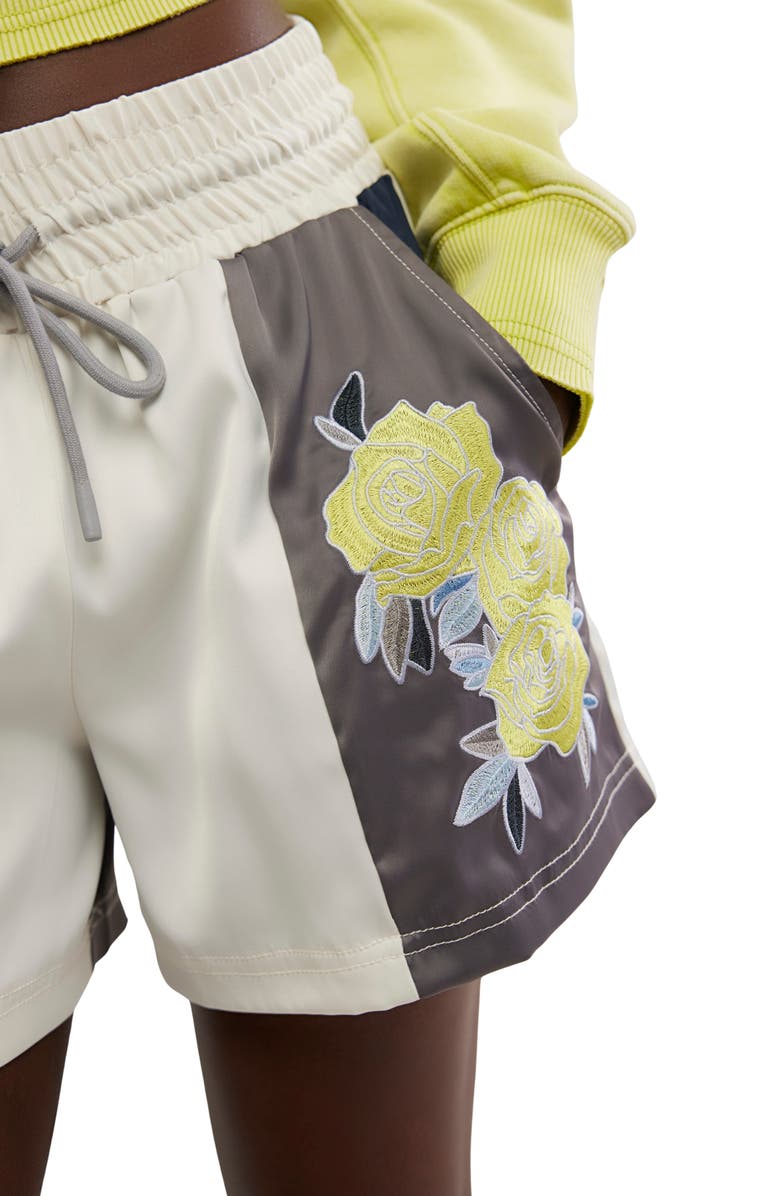 Free People FP Movement In the Ring Drawstring Shorts, Alternate, color, Wild Wind Combo