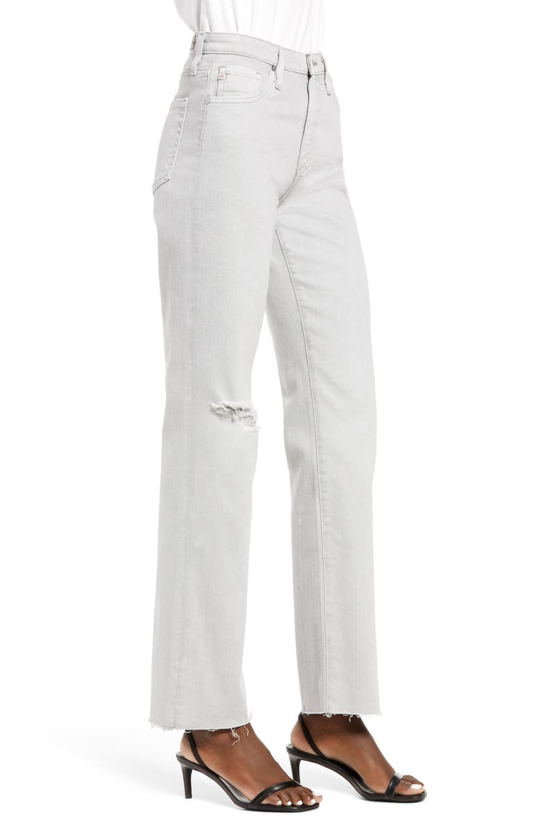 AG Alexxis High Waist Straight Leg Jeans, Alternate, color, Earth Pigment Light Sterling