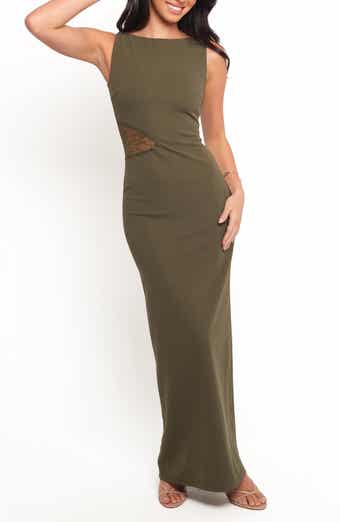 Petal & Pup Kylie Lace Detail Body-Con Maxi Dress