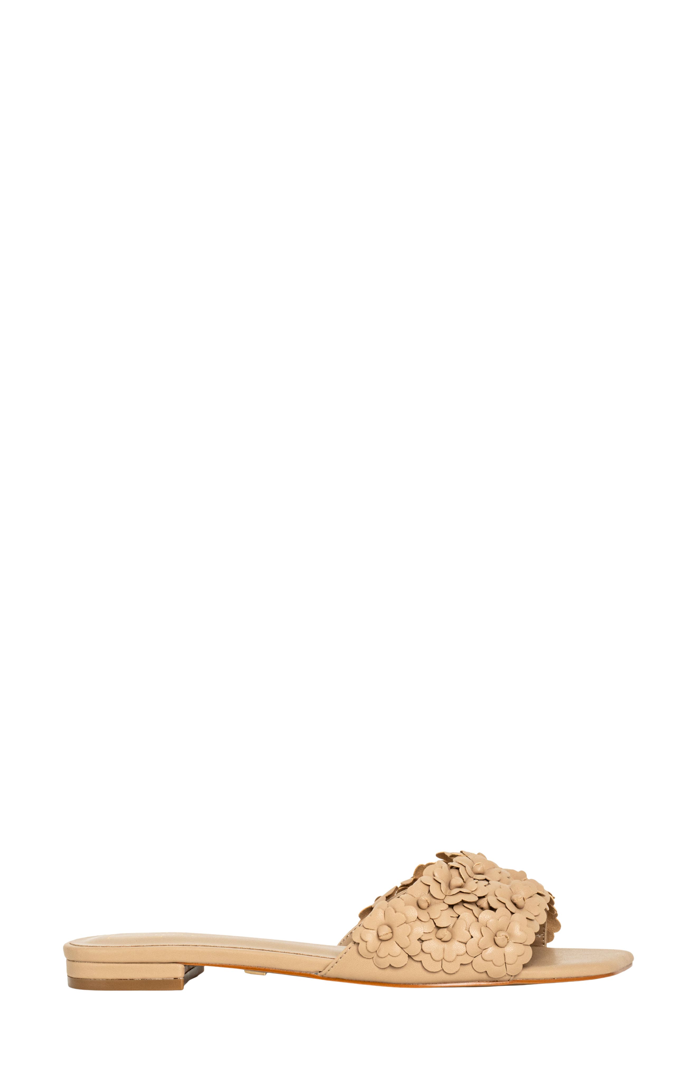 Camellia Slide Sandal, Alternate, color, BEIGE