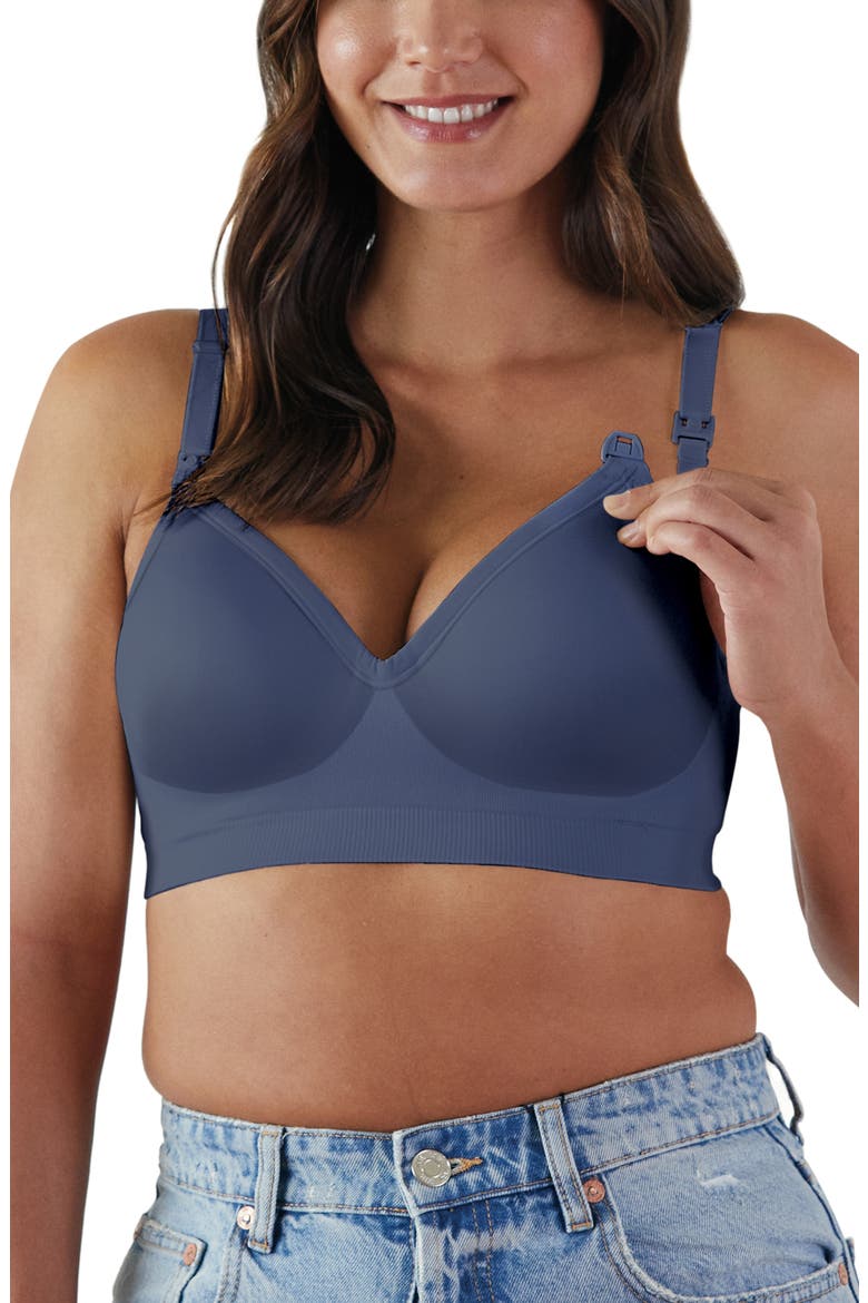 Plunge Wireless Maternity/Nursing Bra, Alternate, color, DUSK