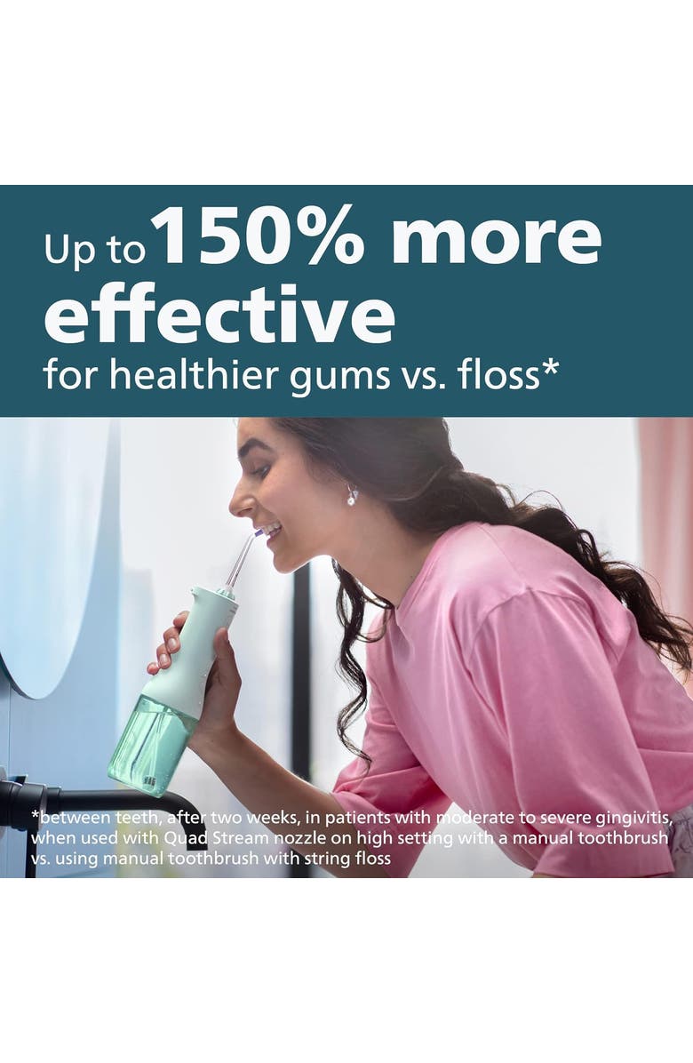 Philips Sonicare Power Flosser 3000 Quad Stream Water Flosser Mint, Alternate, color,