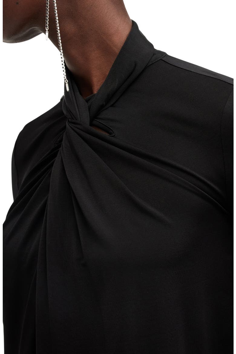 Mina Twisted Top, Alternate, color, BLACK