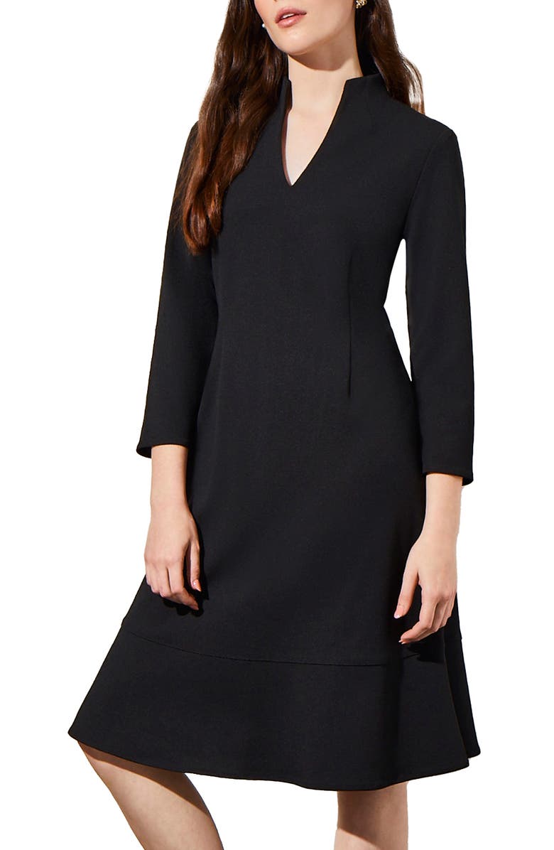 Ming Wang Deco Crepe Cocktail Dress, Main, color,