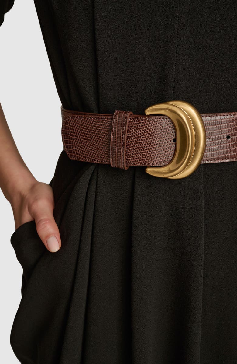 Donna Karan New York Belted Sheath Dress, Alternate, color, Black