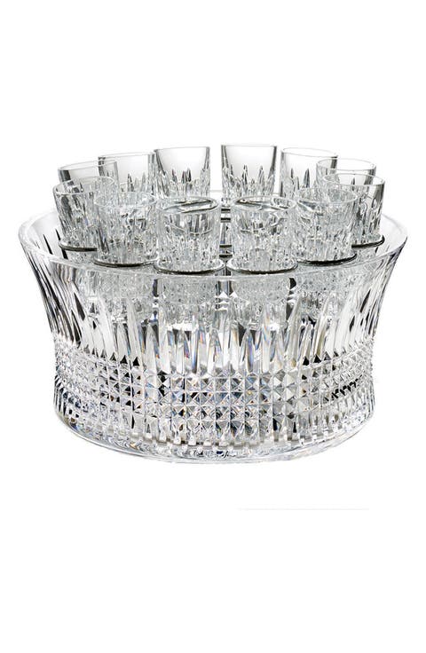 Lismore Lead Crystal Spirits Chiller 
Set of 10 Shot Glasses