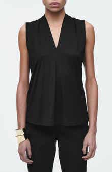 COS Draped V-Neck Sleeveless Top
