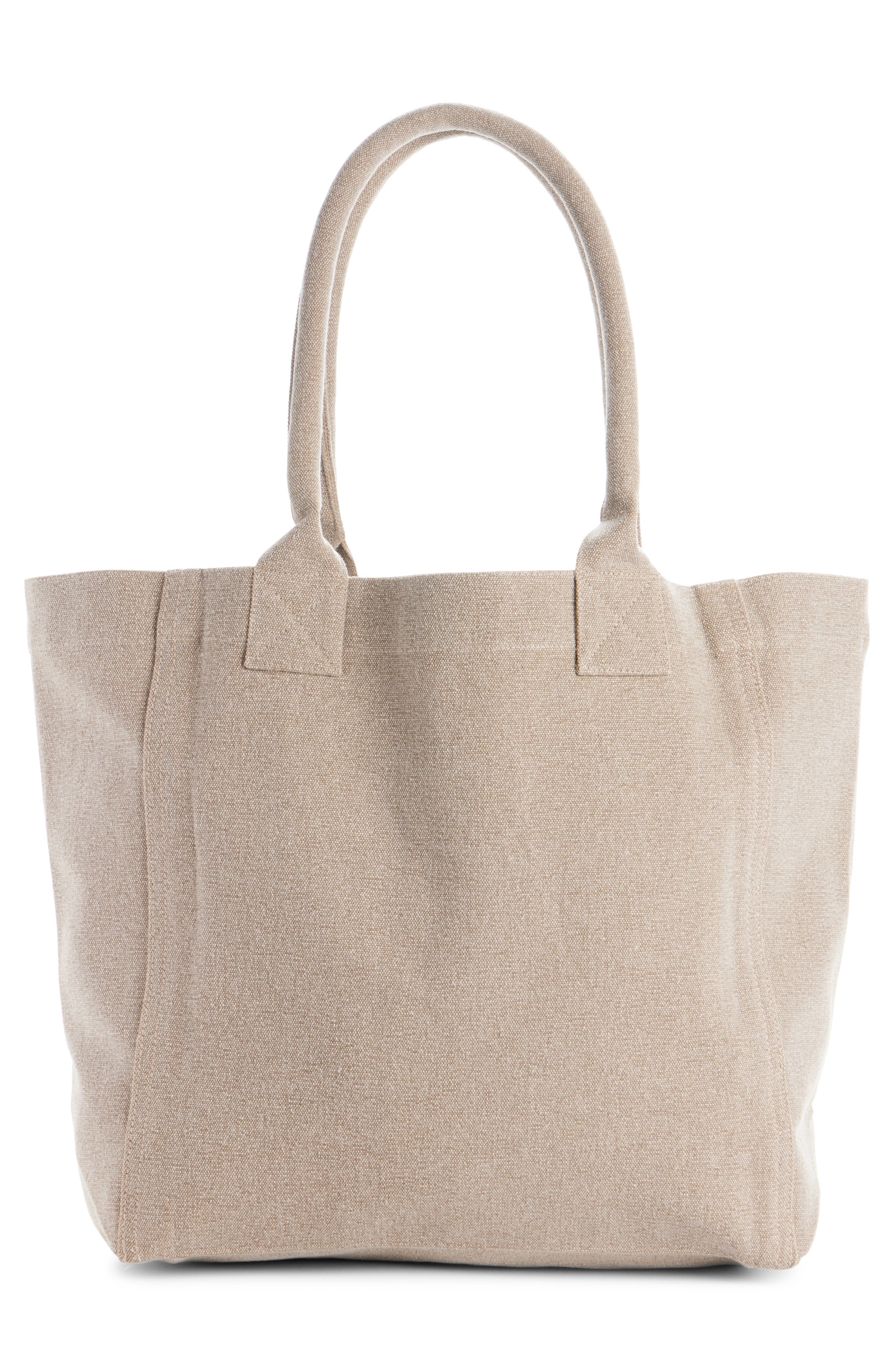 Isabel Marant Small Yenky Canvas Tote, Alternate, color, Beige/ Anthracite