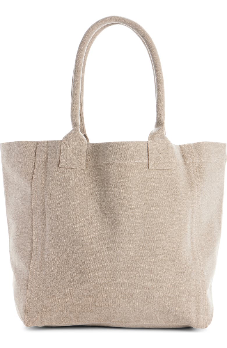 Isabel Marant Small Yenky Canvas Tote, Alternate, color, Beige/ Anthracite