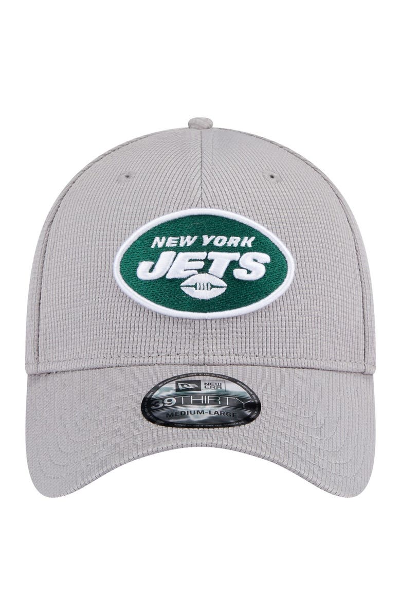 New Era Men's New Era Gray New York Jets Active 39THIRTY Flex Hat, Alternate, color, Gray
