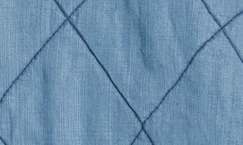 Blanknyc Quilted Denim Bomber Jacket In Rustic Ridge