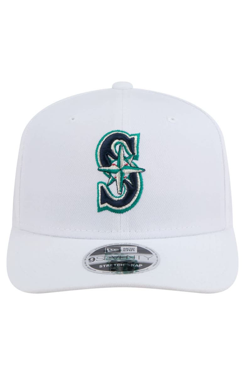 New Era Men's New Era White Seattle Mariners COOLERA 9SEVENTY Adjustable Hat, Alternate, color, White