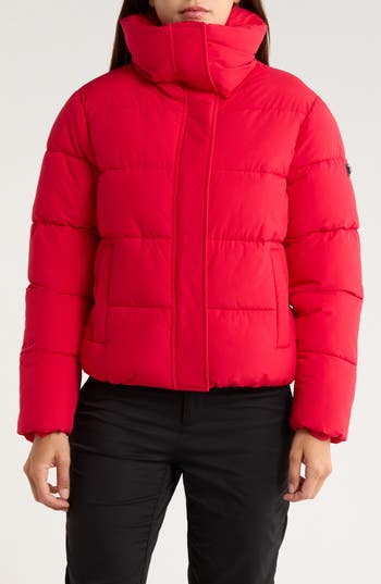 Bcbgeneration Water Resistant Puffer Jacket In Red