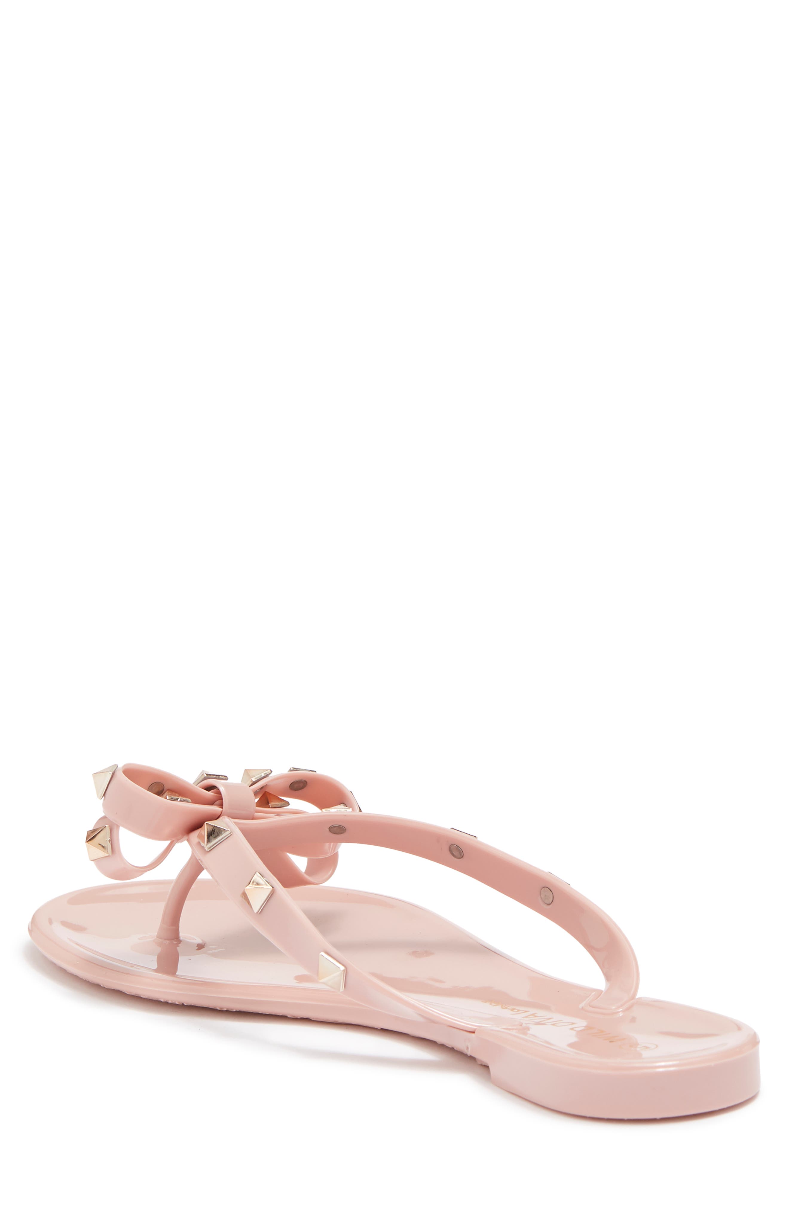 Studded Jelly Sandal, Alternate, color, WILD ROSE