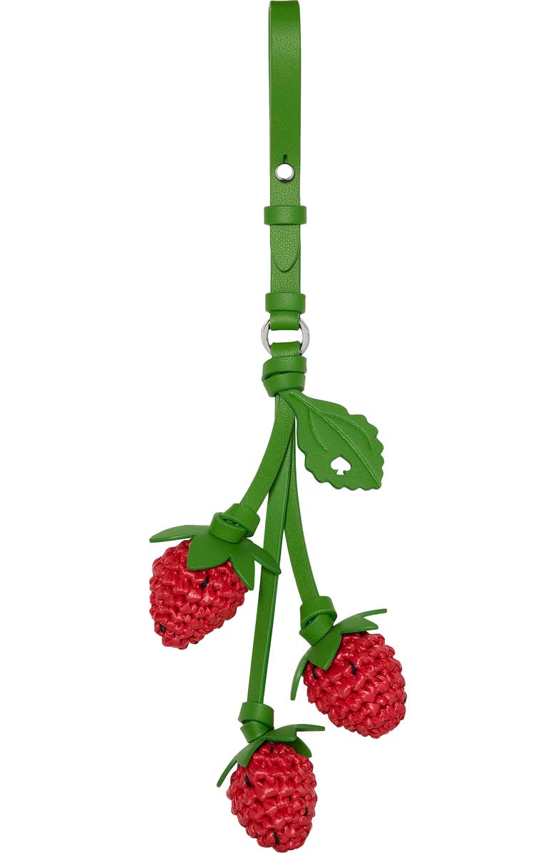 Kate Spade New York strawberries bag charm, Main, color,