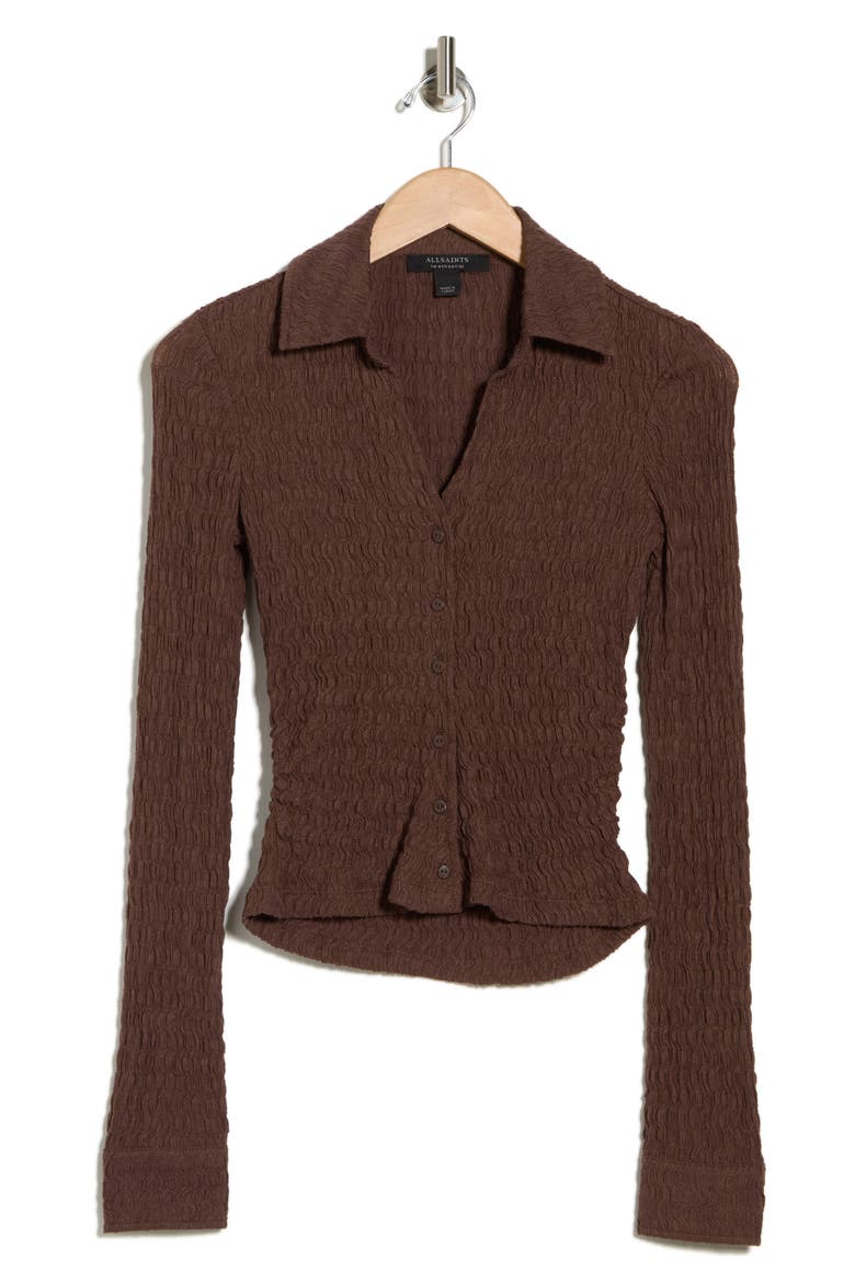 Connie Slim Fit Button-Up Shirt, Alternate, color, BITTER BROWN