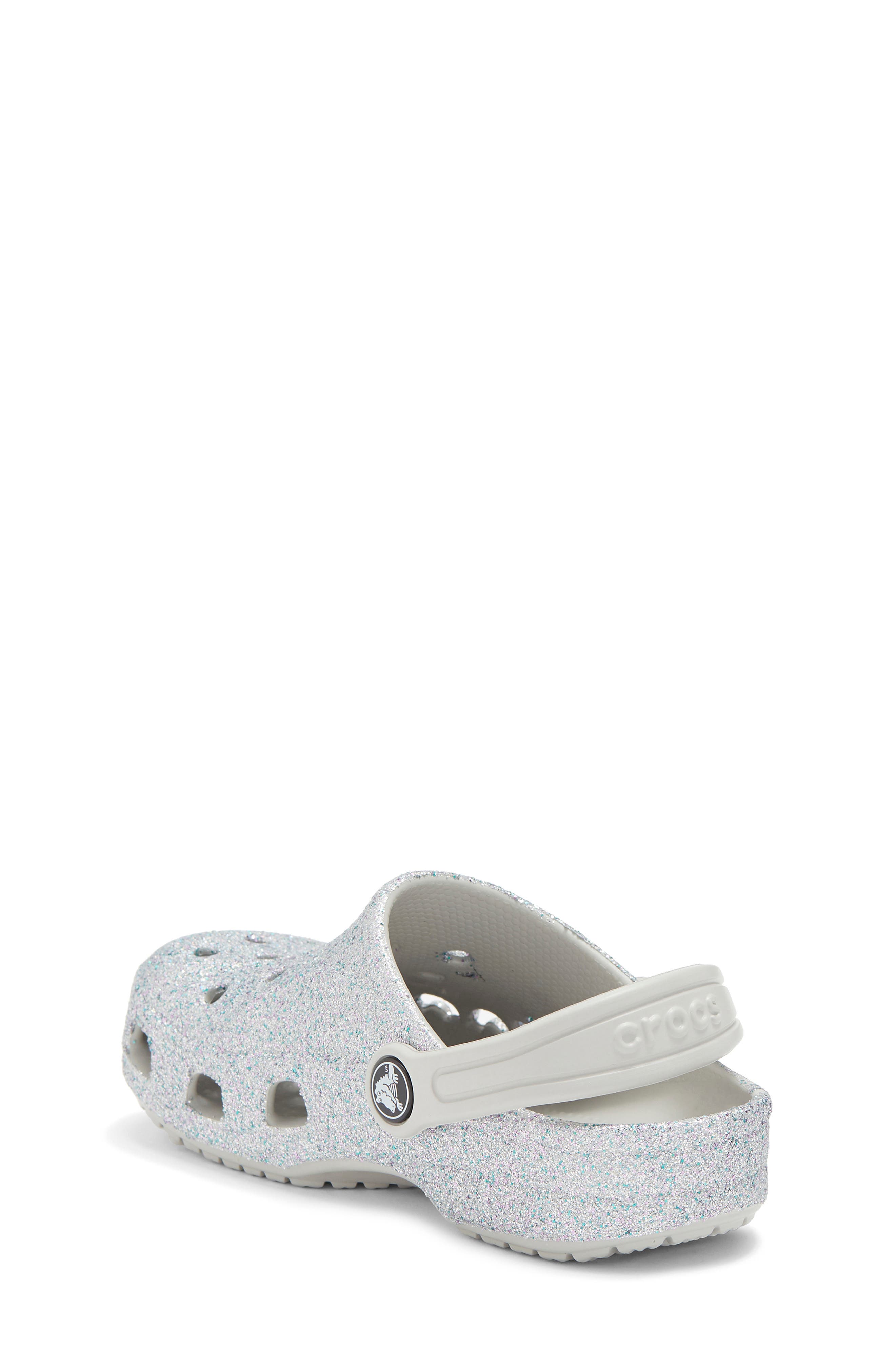 CROCS Baya Glitter Clog, Alternate, color, Silver