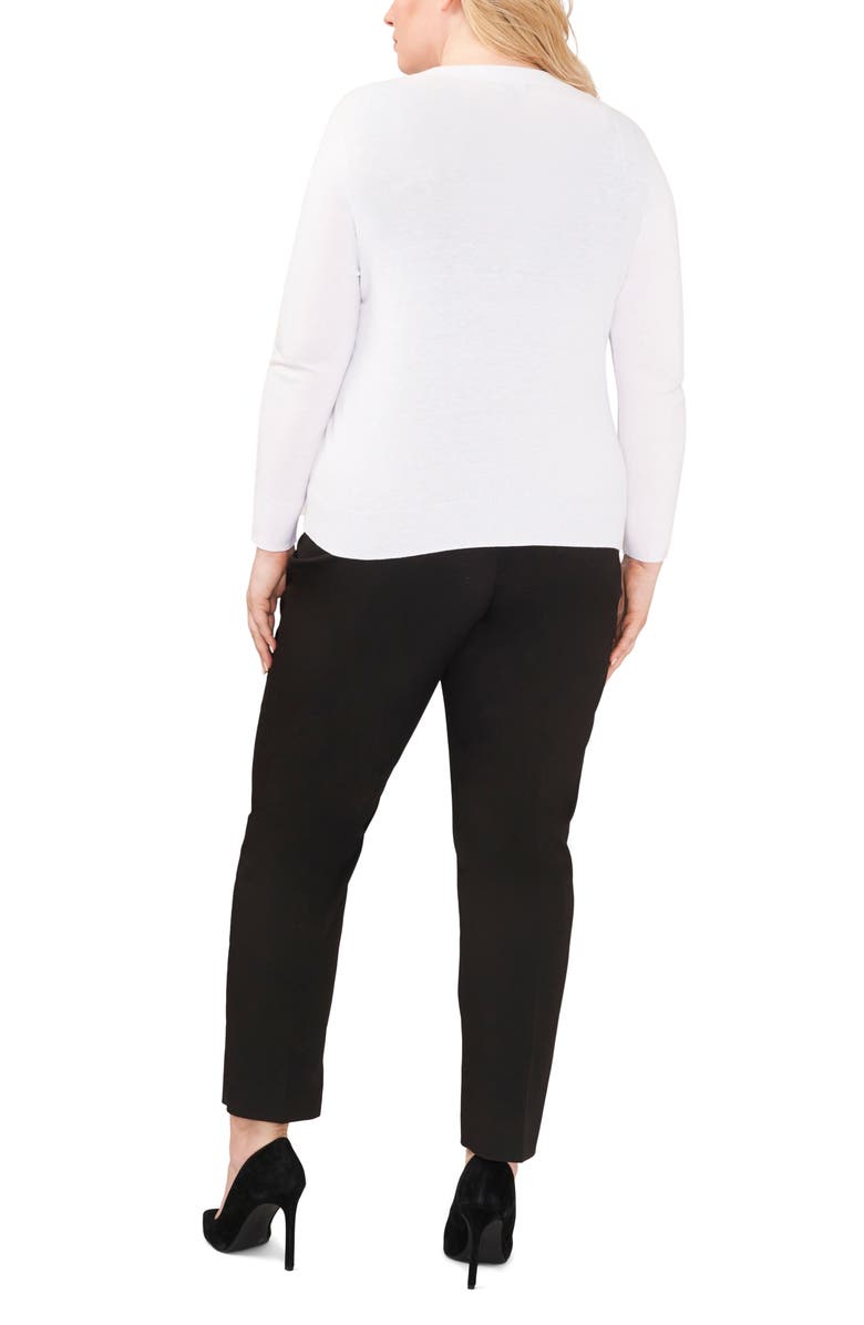 Halogen<sup>®</sup> V-Neck Cotton Blend Cardigan, Alternate, color, 