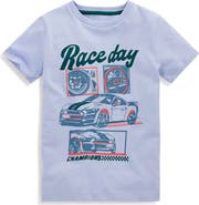 Mini Boden Kids' Race Graphic Cotton T-Shirt