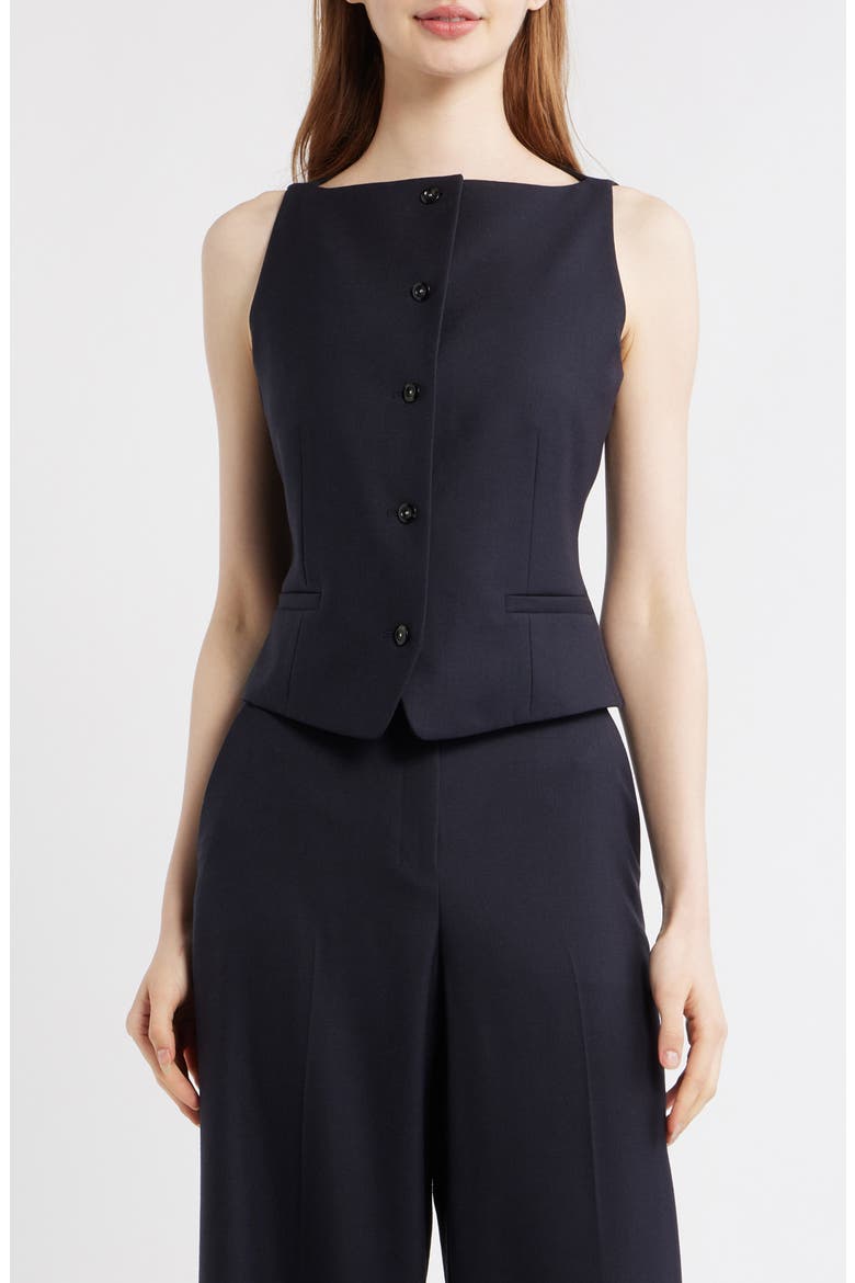 Boatneck Vest, Main, color, DARK NAVY