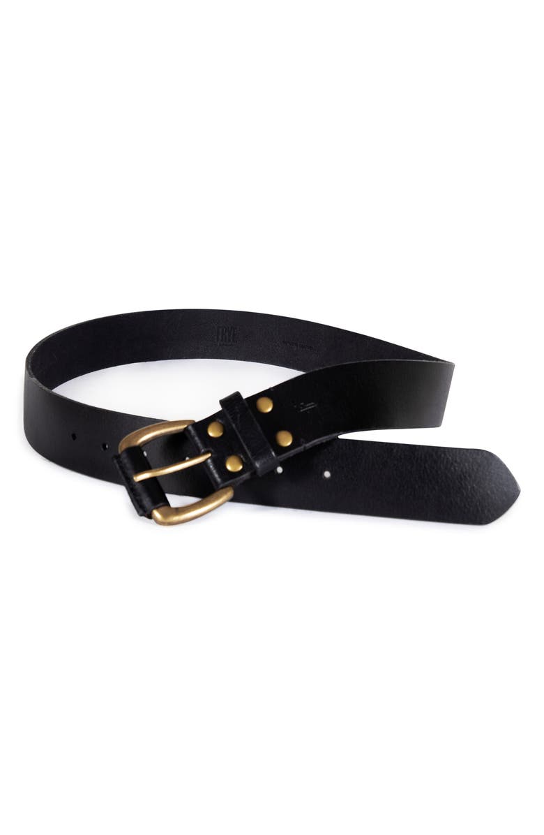 Frye Leather Belt, Alternate, color, 