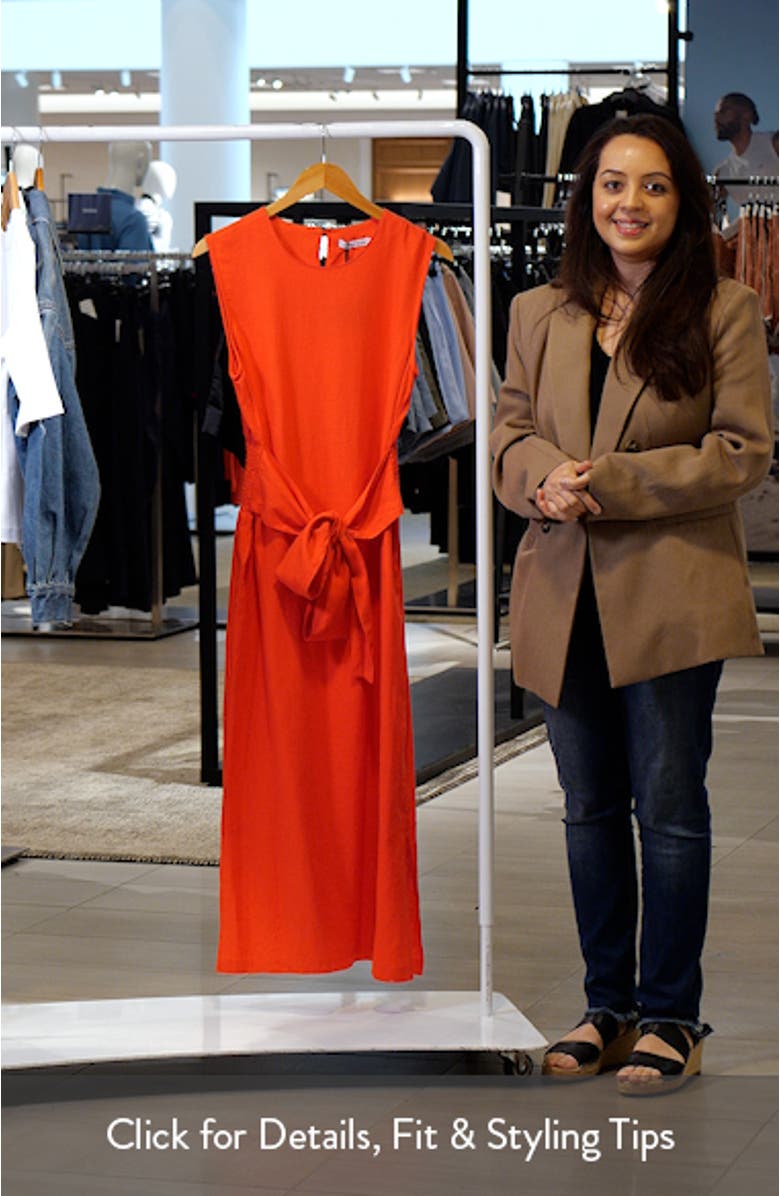 Turning Point Tie Waist Midi Dress, sales video thumbnail