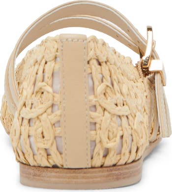 Dolce Vita Baylee Sunflower Raffia Flat (Women) | Nordstrom