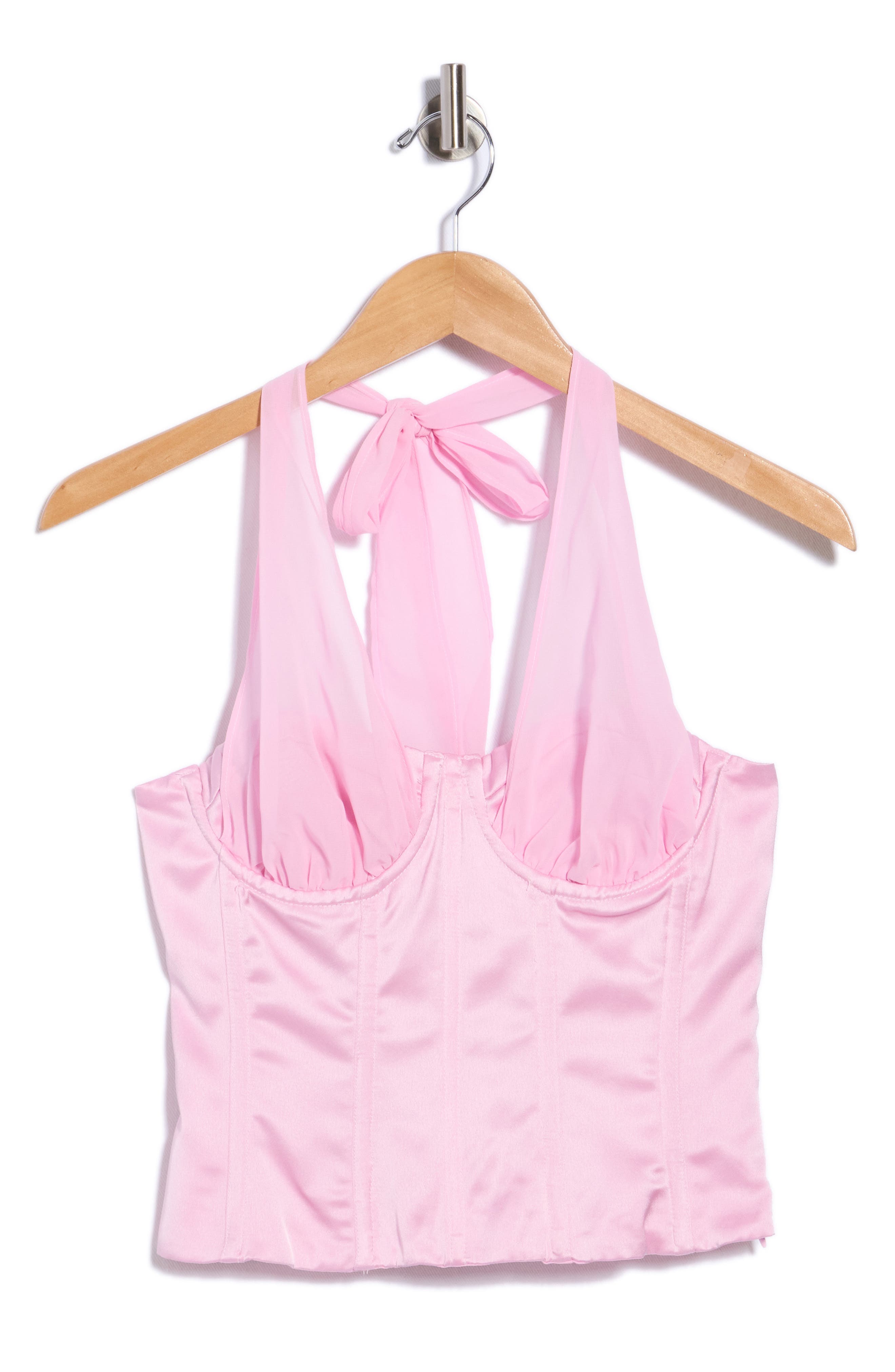 Ashley Mesh Strap Halter Top